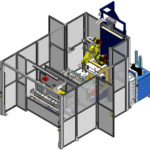 Ilot de collage Nordson avec robot Fanuc