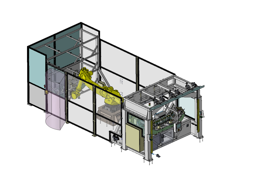 Ilot de soudure Ultrason (Flexcell) + rack de stockage